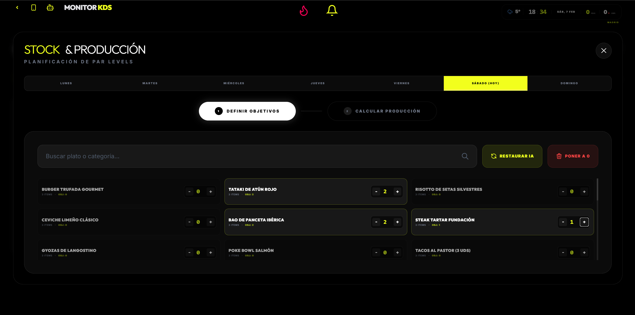 KDS Partida de Dulce (Pastry)
